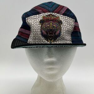 GRASSROOTS California Chris Dyer Mens Strapback Hat Striped Bear Limited Ed Cap